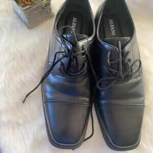 Alfani Men's Black Leather Oxford Dress Shoes